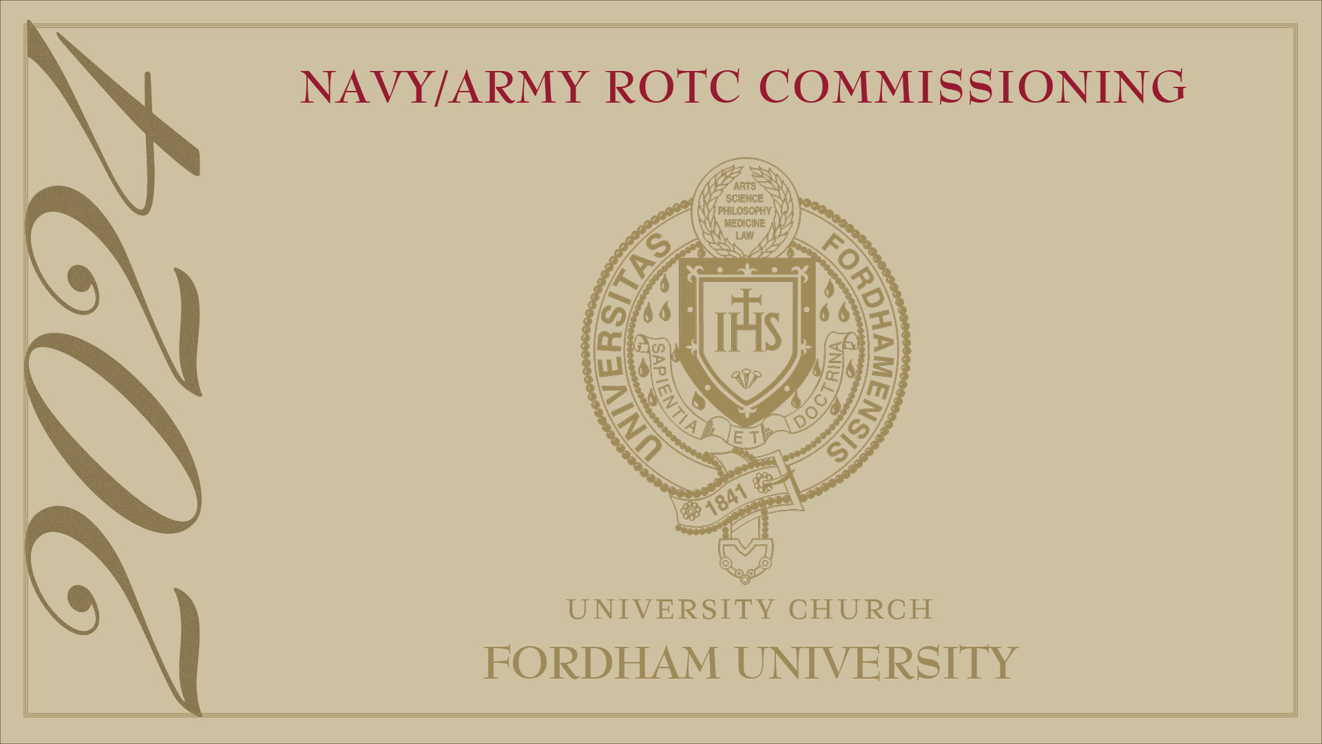 Commencement 2024 Navy Army ROTC Commissioning