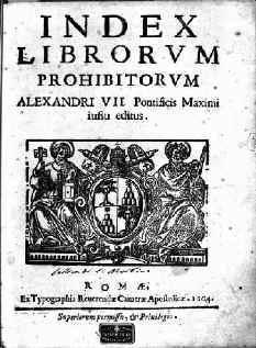 cover of Index auctorum et librorum prohibitorum