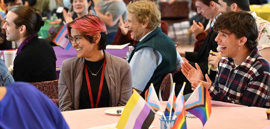 Students attending the Ignatian Q Conference which advances LGBTQ Inclusion and Equality