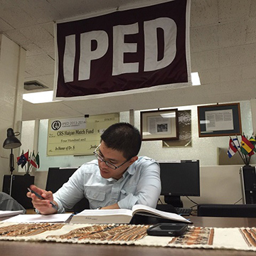 IPED Graduate Student Studying