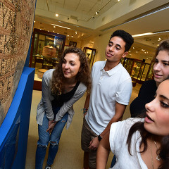 Orthodox Christian Studies Center Students in Museum