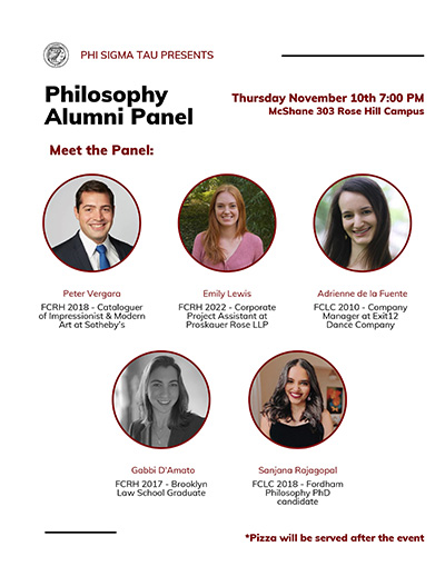 Philosophy Alumni Panel