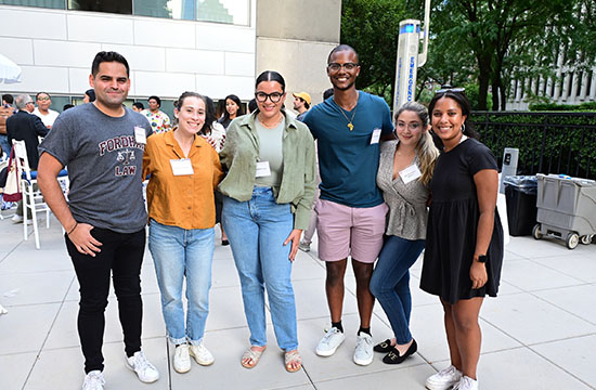 students at the Diversity BBQ event 550Wx360H