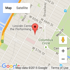 Executive education map of Fordham University's Lincoln Center campus