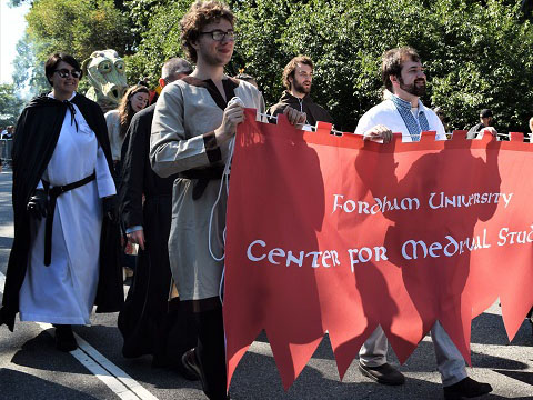 The Center for Medieval Studies at the annual Medieval Festival in Fort Tryon Park
