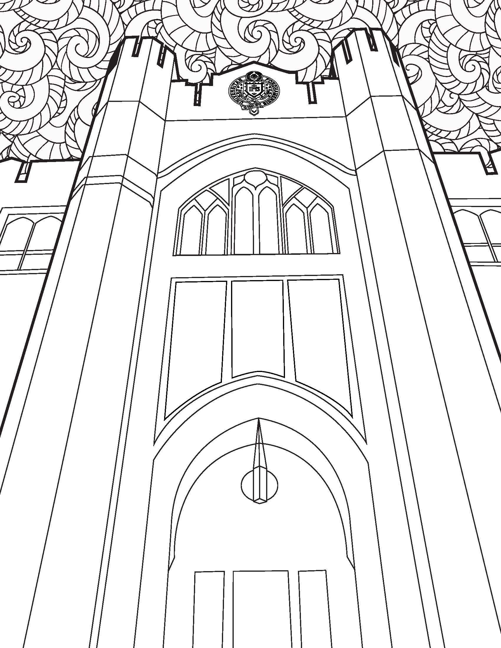 Keating Hall Coloring Page