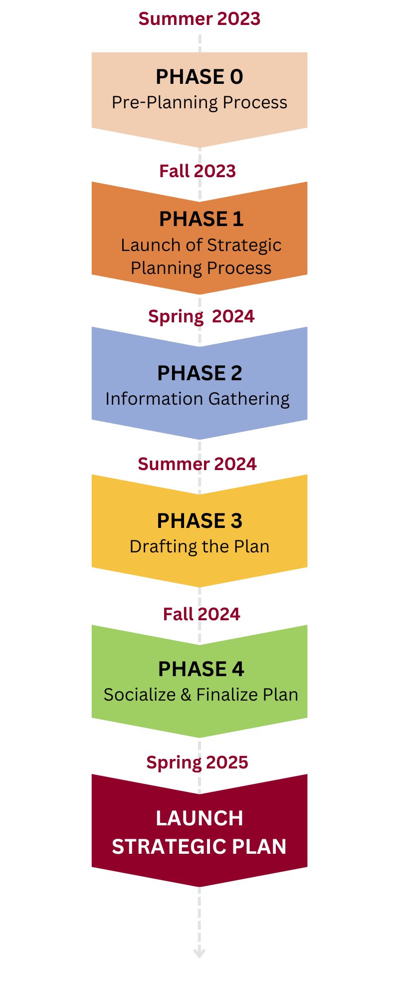 Phase Chart Infographic for Strategic Plan 2030
