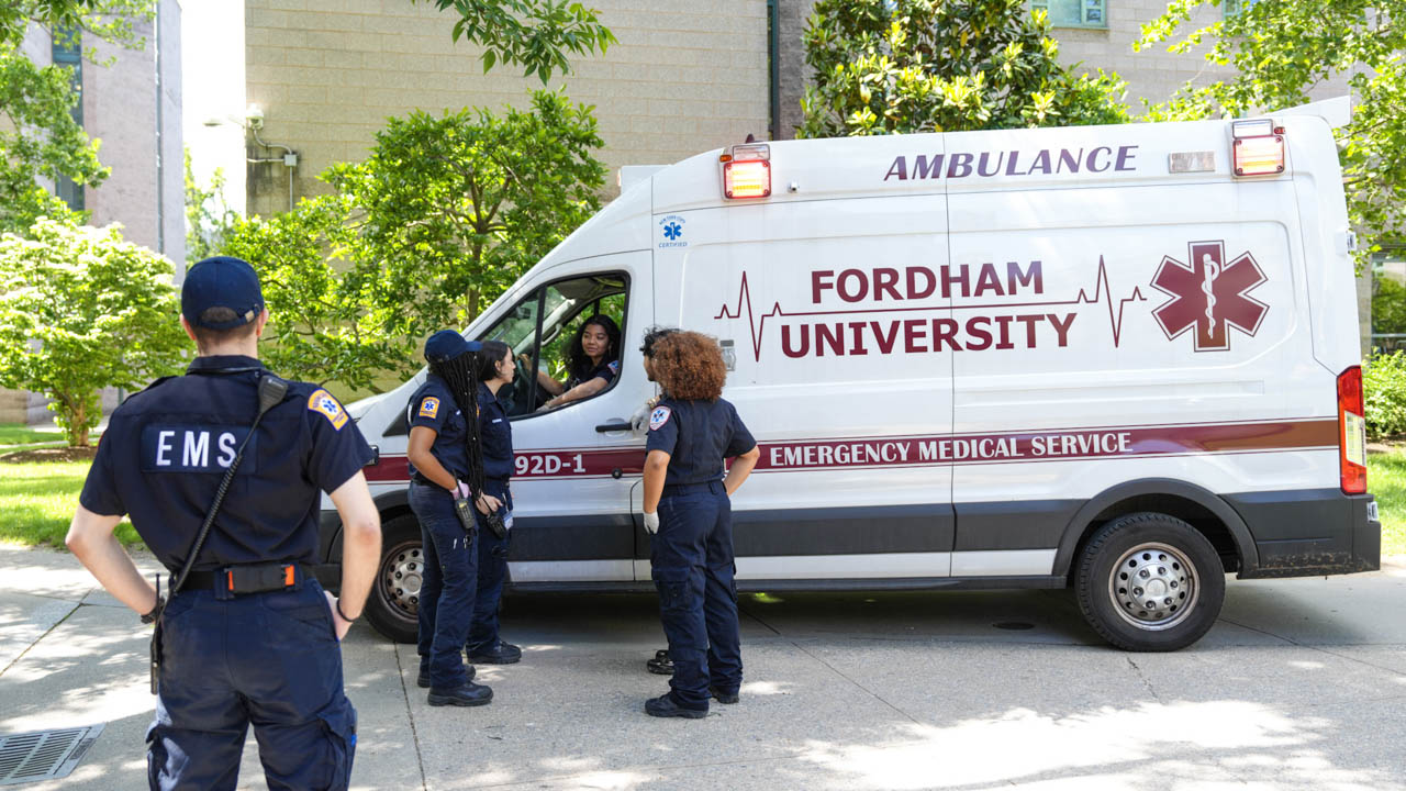 FUEMS members prepare to begin a shift