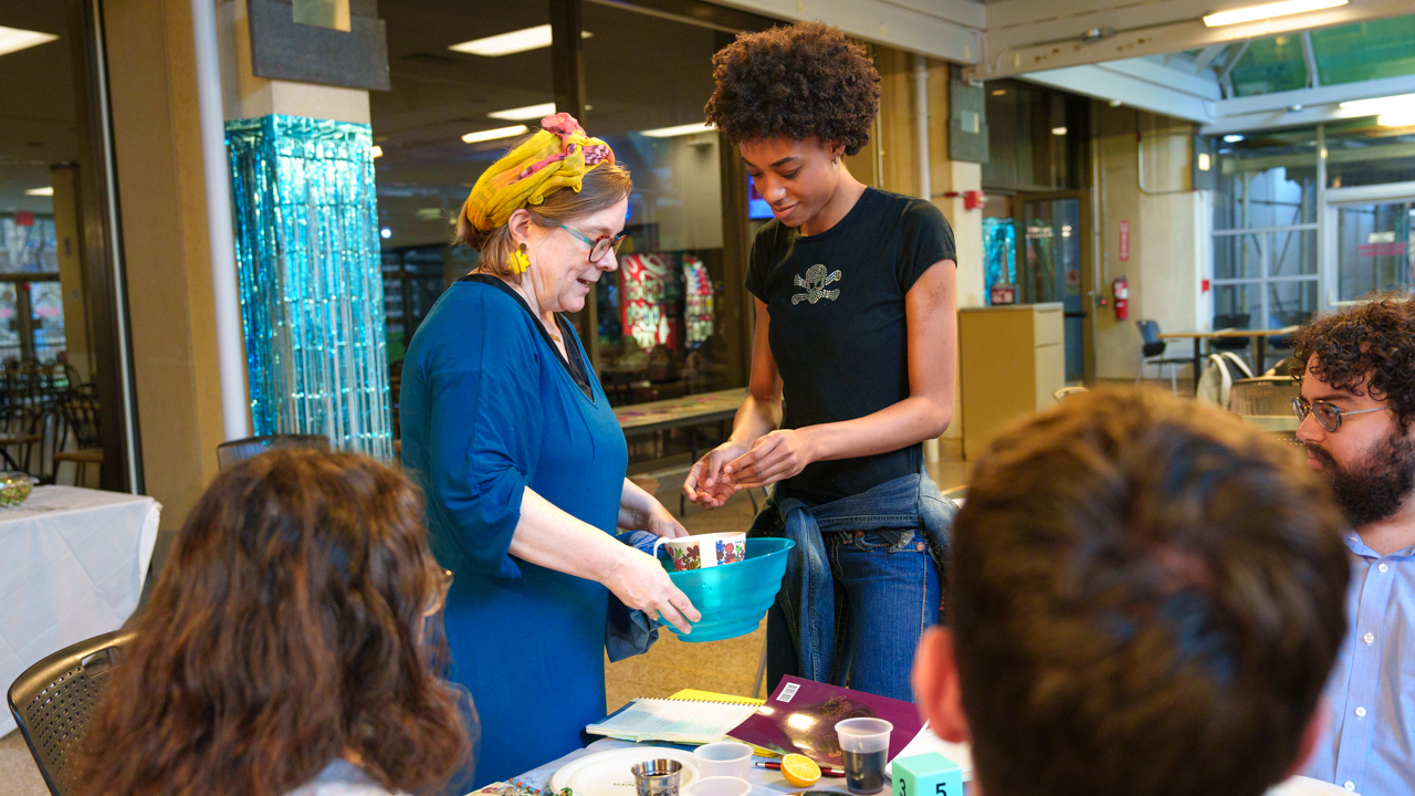 People wash their hands