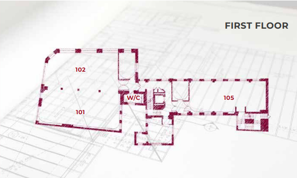 Fordham London First Floor Floor Plan.