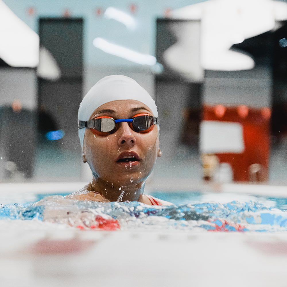 Swimmer in pool