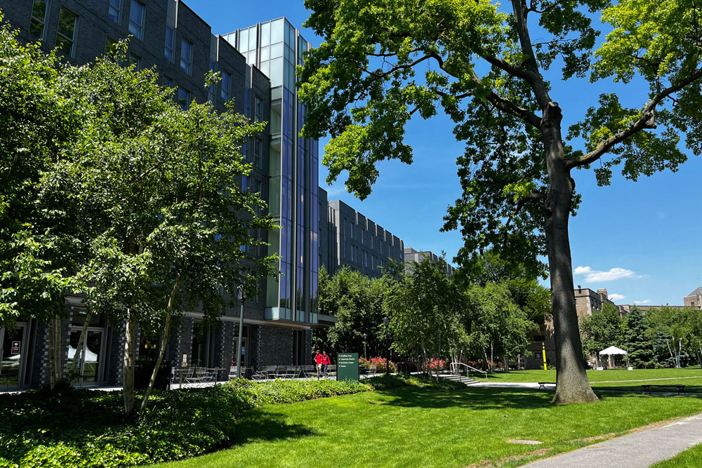 Exterior image of the Campbell, Conley, and Salice residence halls