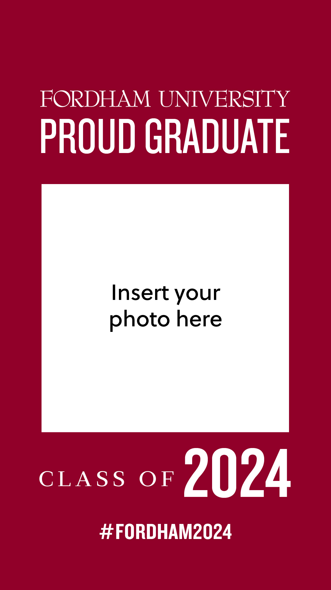 Commencement 2024 Instagram Story - Maroon - Proud Graduate