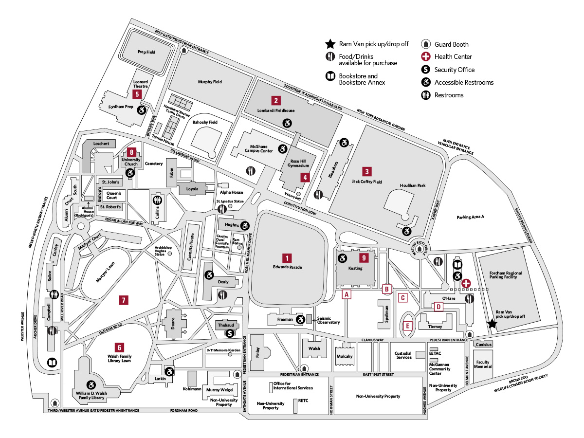 Commencement Day Campus Map