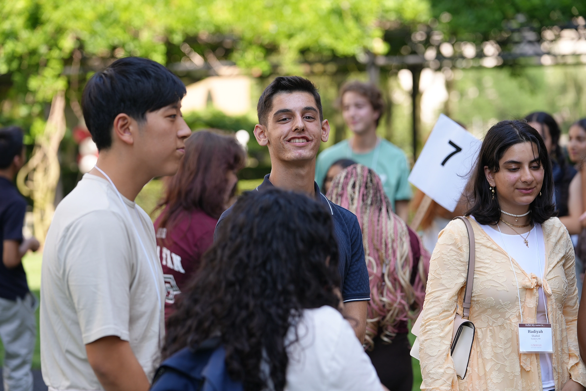 Smiling students at LC