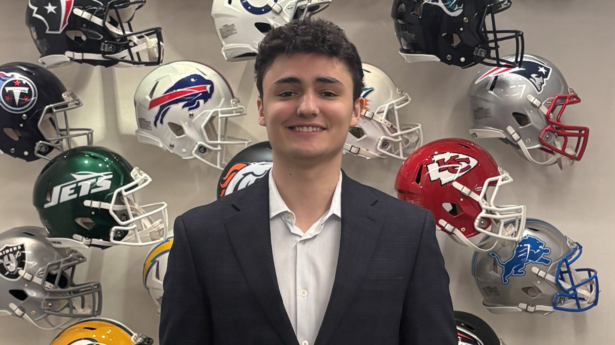 Chris Orlando at the NFL office in Manhattan. Photo courtesy of Orlando