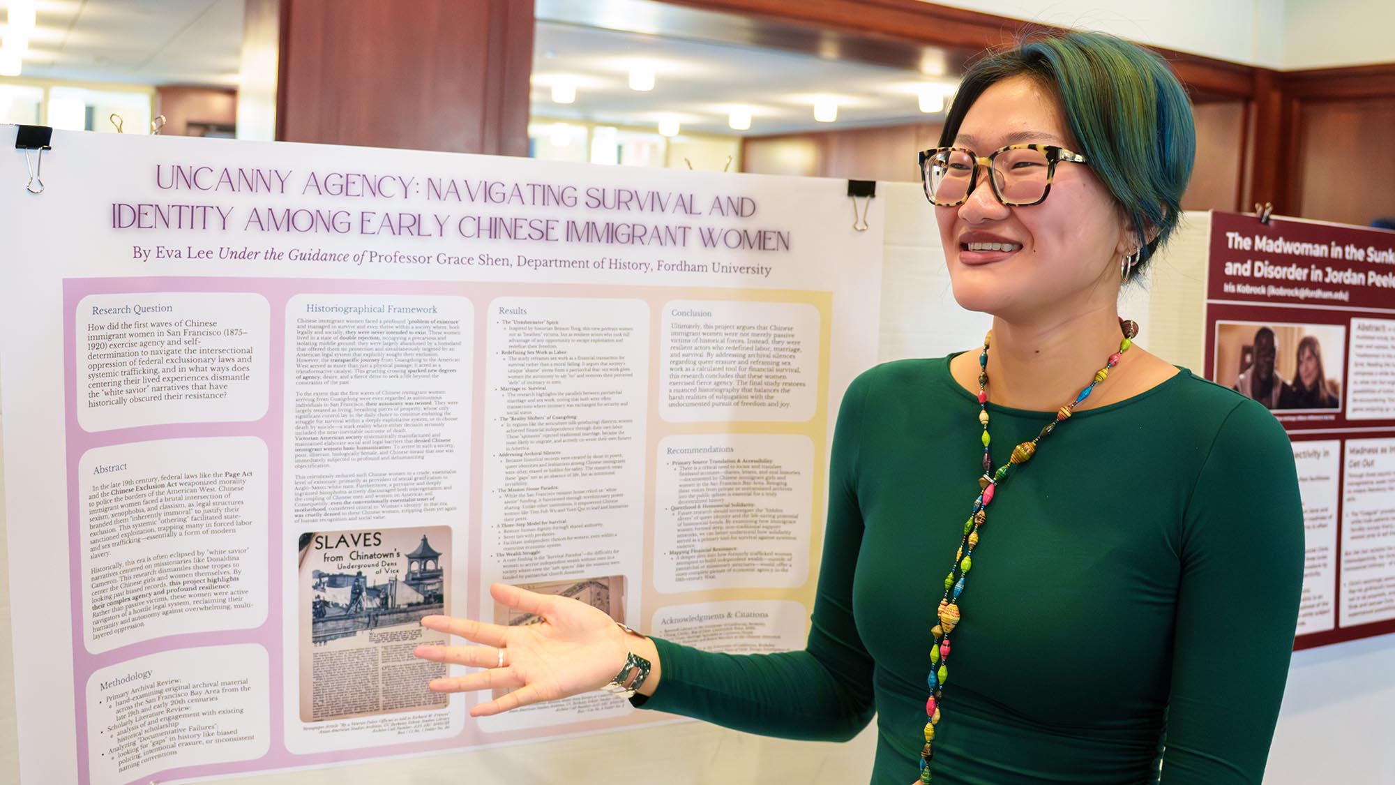 Student presenting at Ars Nova