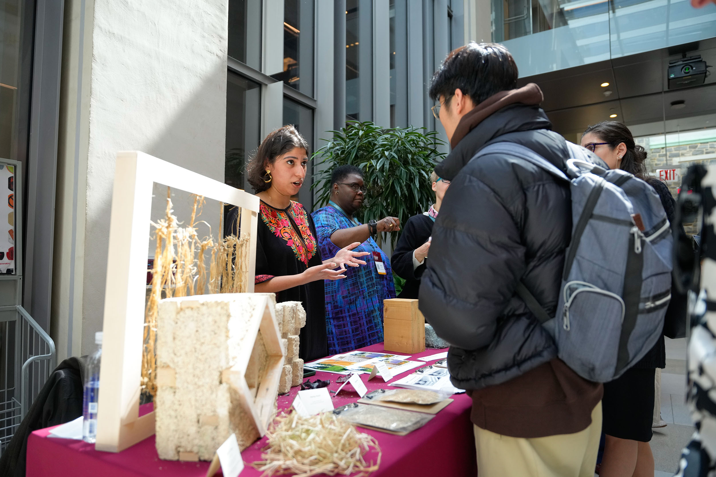 Students learning at the climate summit