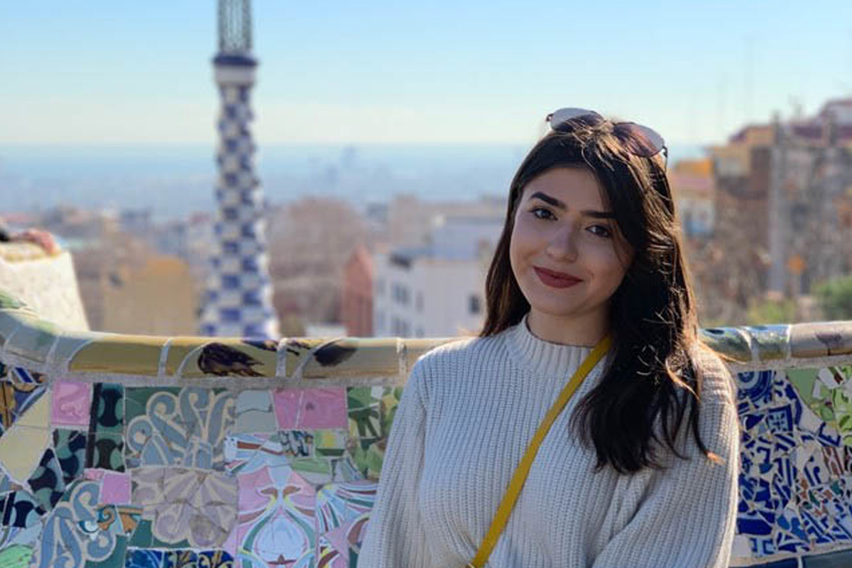 Spanish studies student photographed abroad