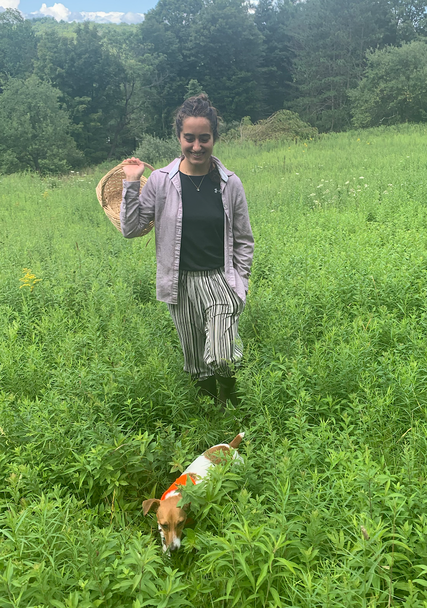 photo of Anne-Laure White and her dog