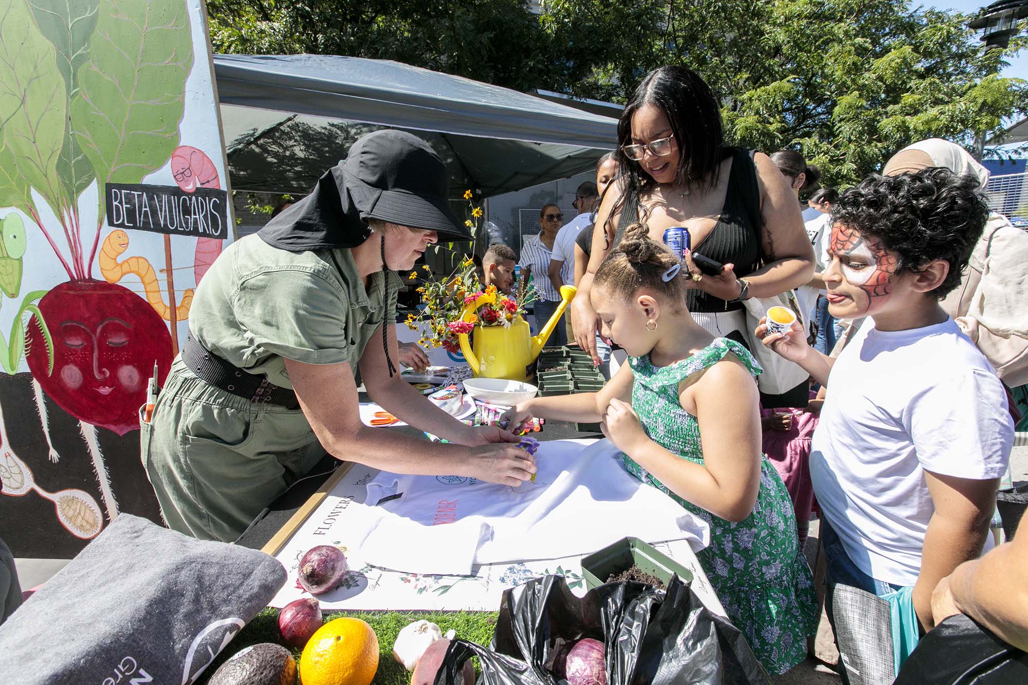 Kids at a community affairs event