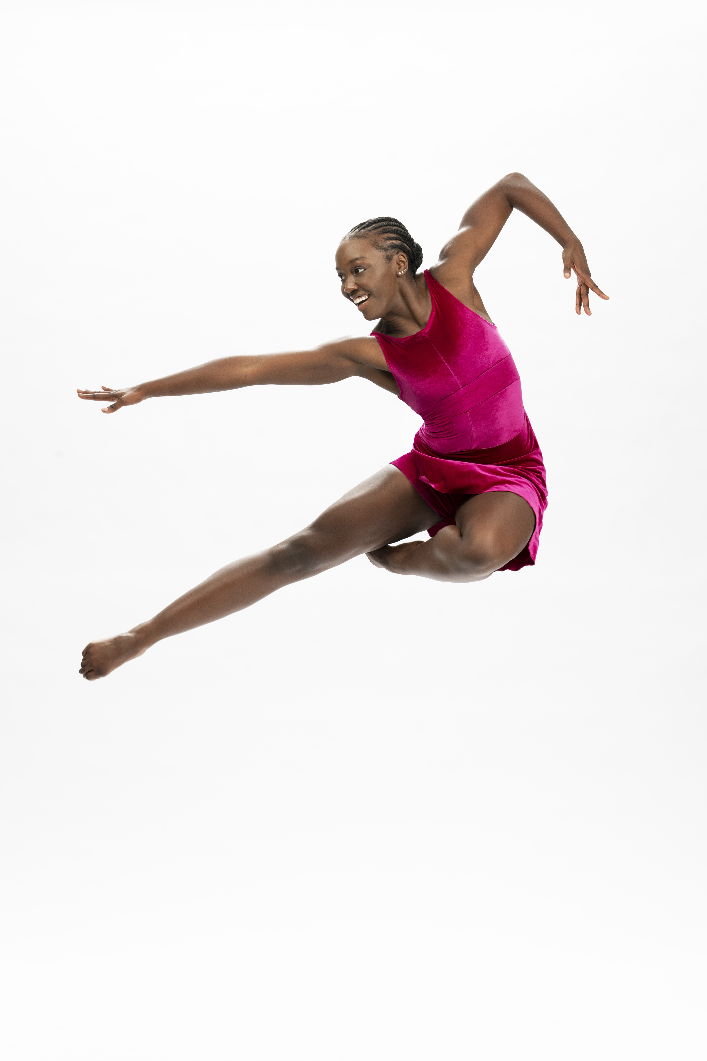 Ailey Fordham student dancing in the air
