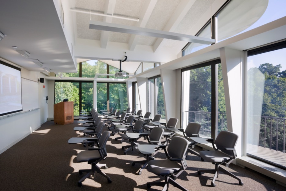 Westchester classroom and podium