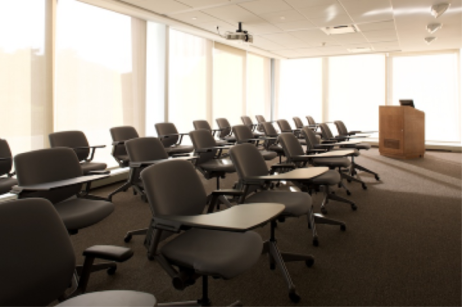 Westchester classroom with table and chairs