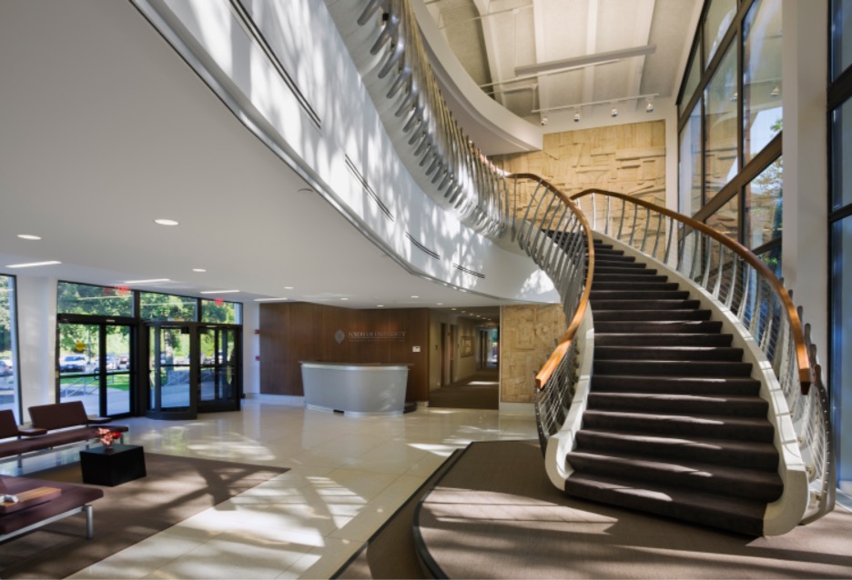 Westchester lobby with a view of the stairs