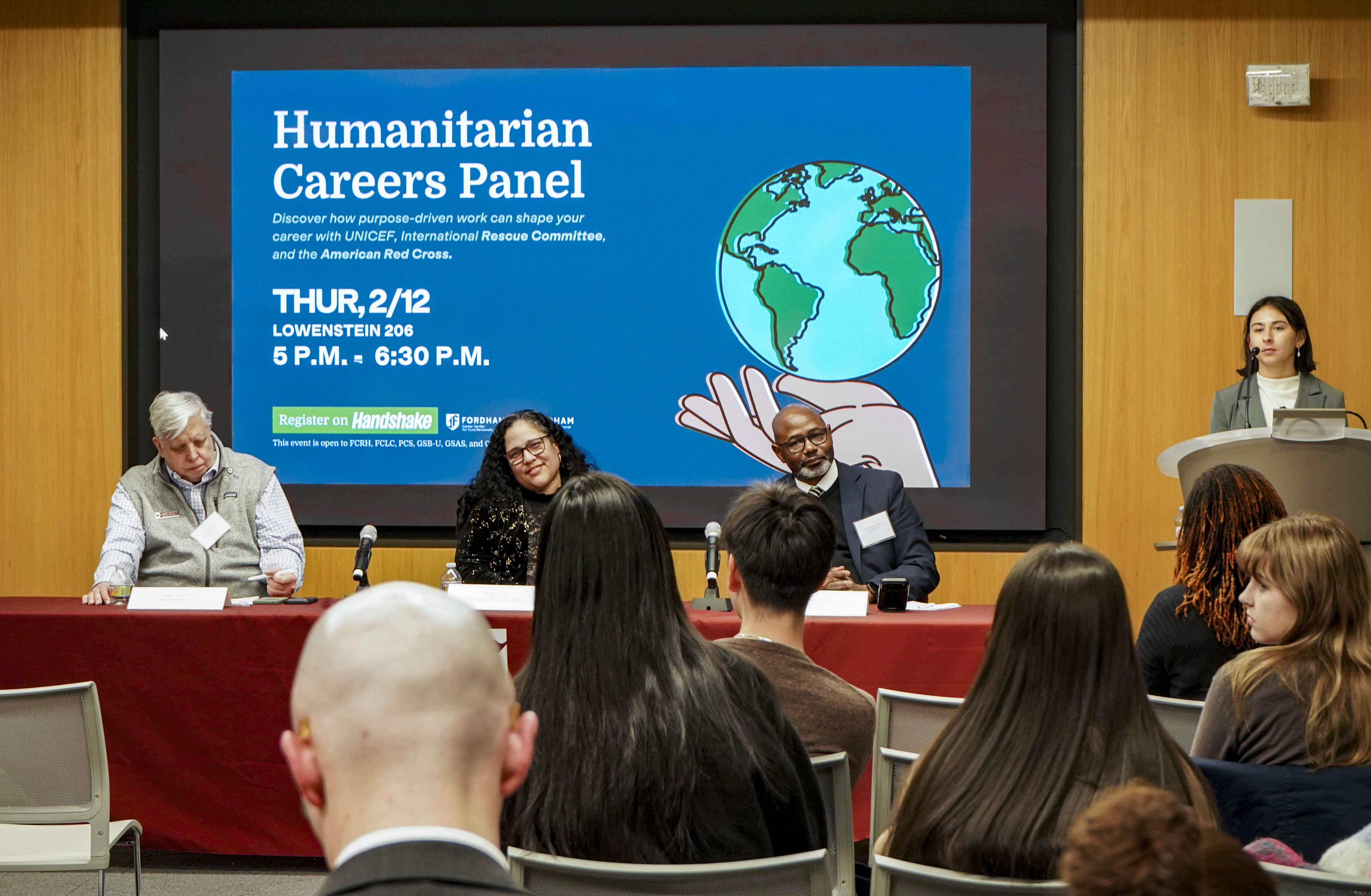 Fordham Career Center and IIHA Career Panel 02/12/26 in discussion