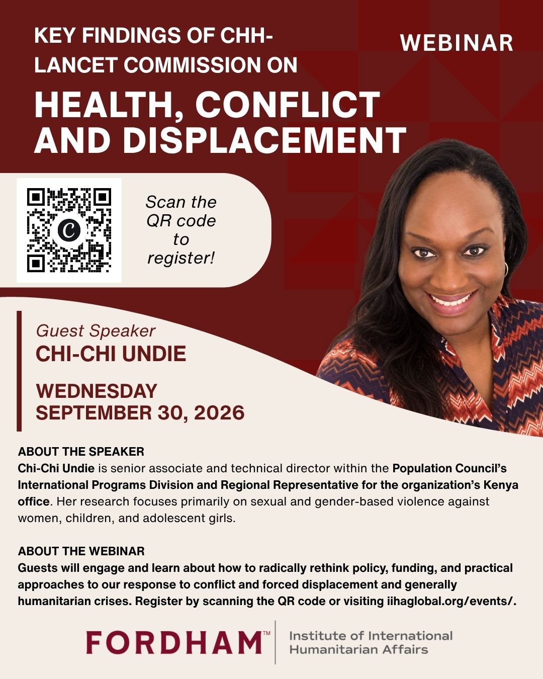 CHH-Lancet Commission on Health, Conflict and Displacement.