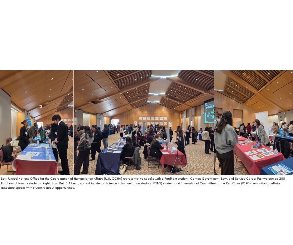 UN-OCHA and ICRC speak with Fordham students about opportunities