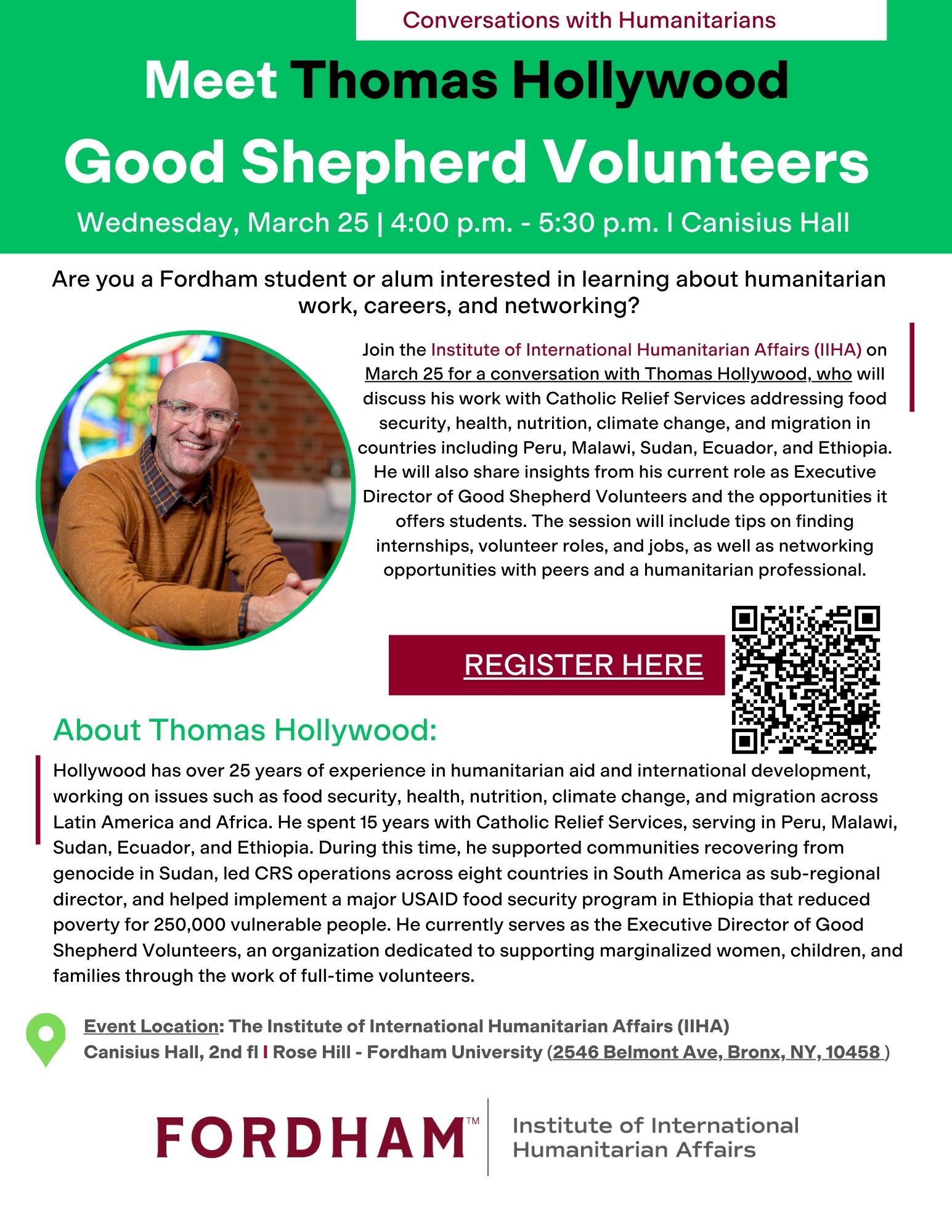 Conversations with Humanitarians with Thomas Hollywood from Good Shepherd Volunteers (GSV)