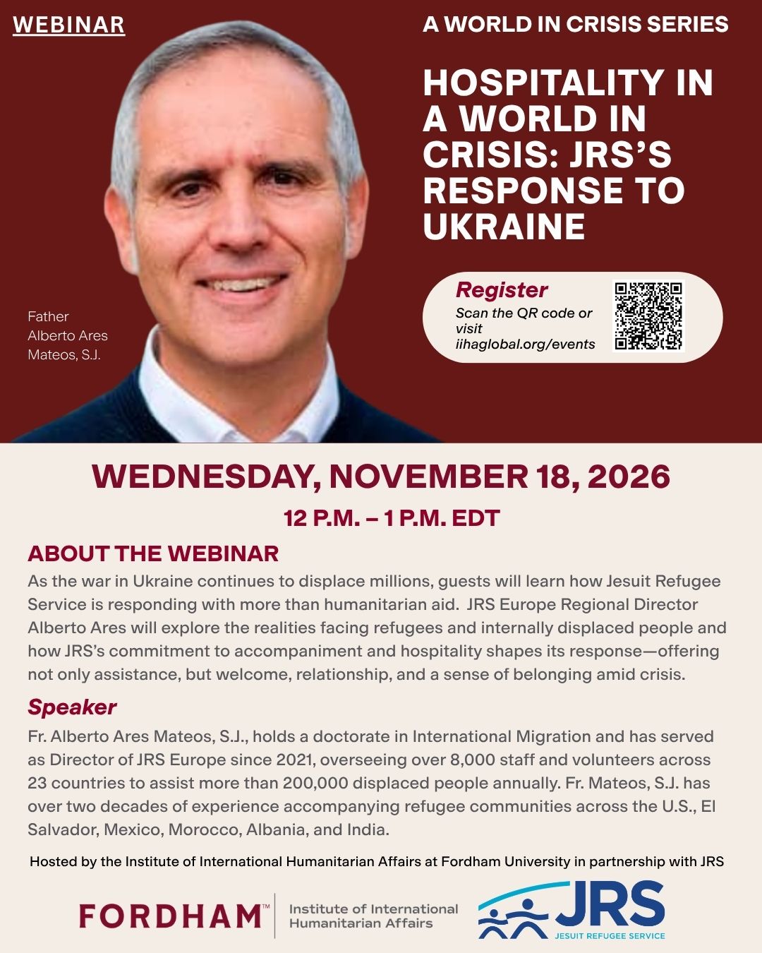 Join this webinar with JRS and the IIHA