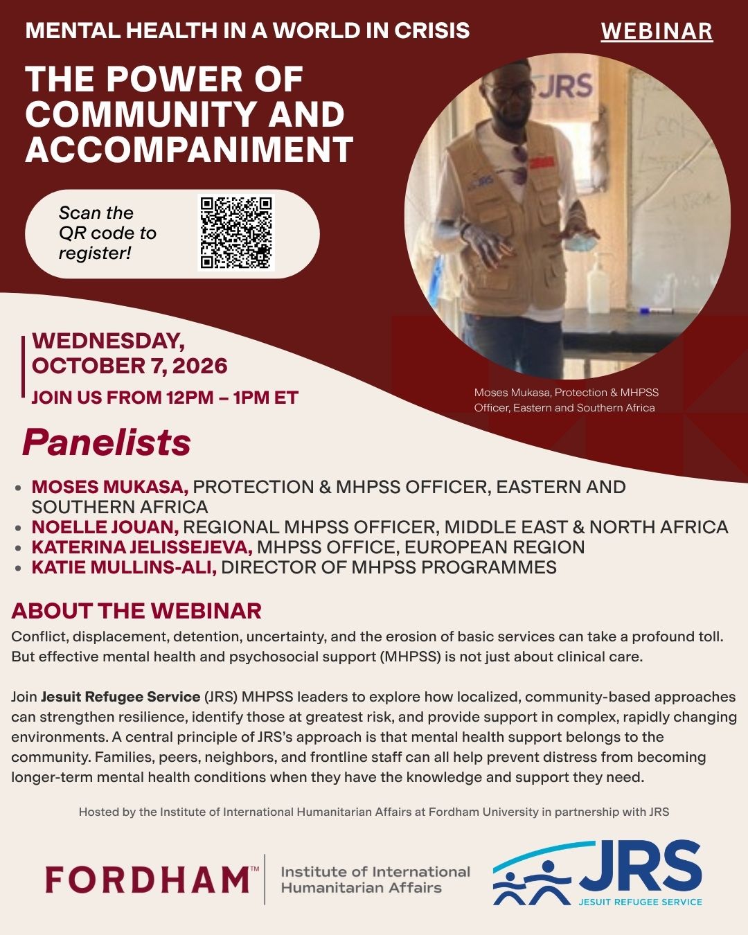Mental Health in a World in Crisis: The Power of Community and Accompaniment Webinar