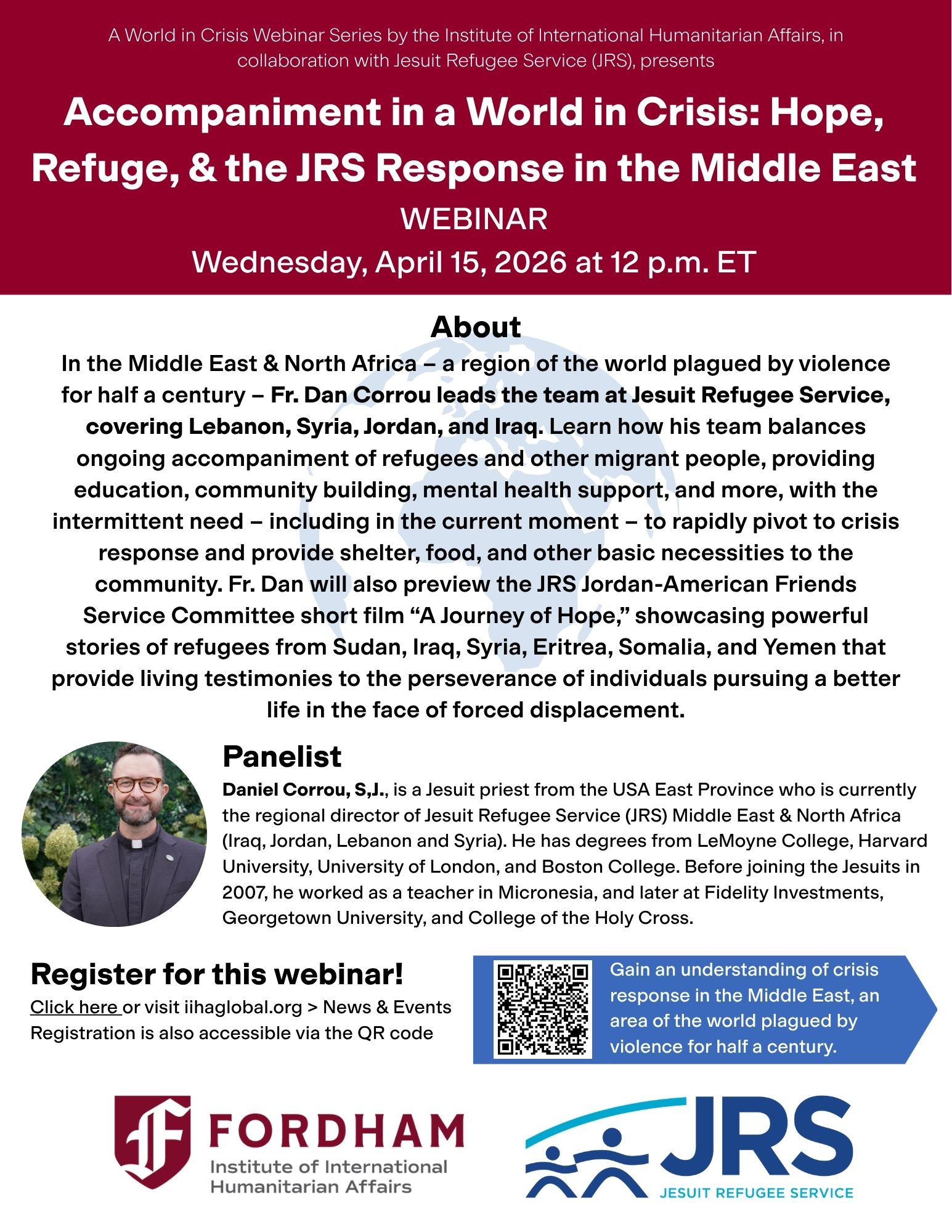 WEBINAR Accompaniment in a World in Crisis April 15, 2026