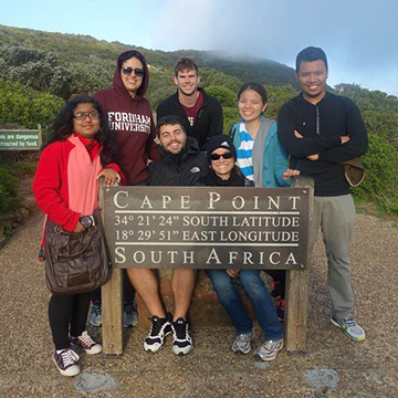 IPED students at Cape Point, South Africa