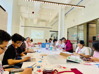 Visions of the Good in the Bronx Students Working on Visual Boards in a Bright Room.