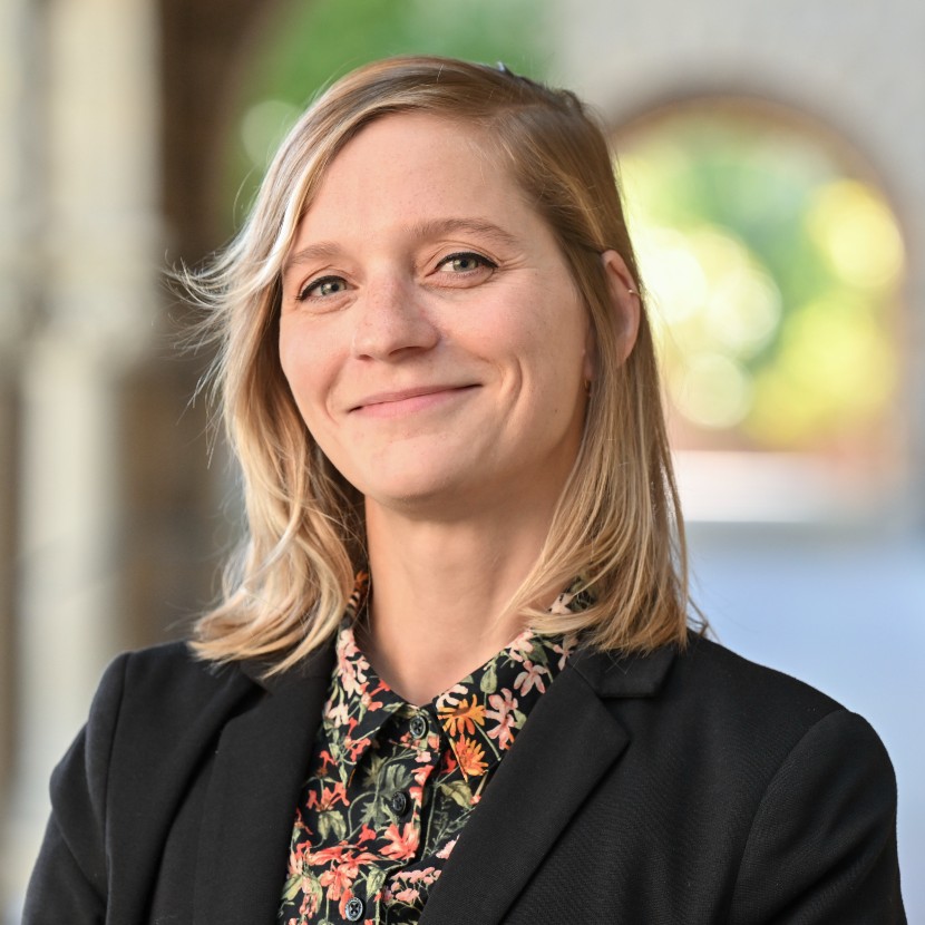 Johanna Rodehau-Noack posing for a photo with a natural background