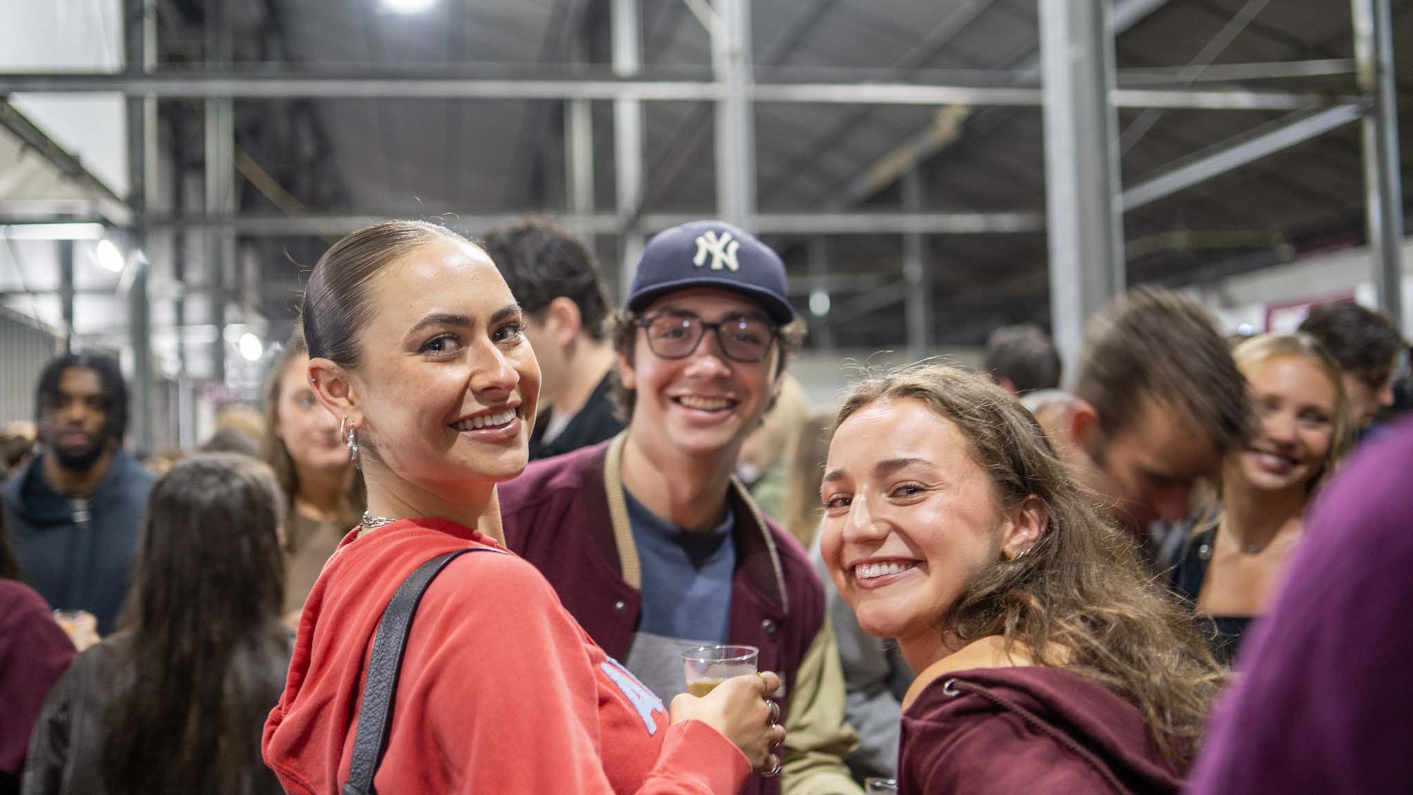 Seniors at a senior week event