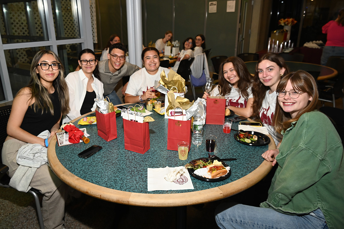 Students attending the LC Always a Ram BBQ event in 2025