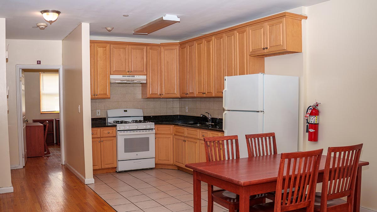 Image of kitchen area in Hughes House