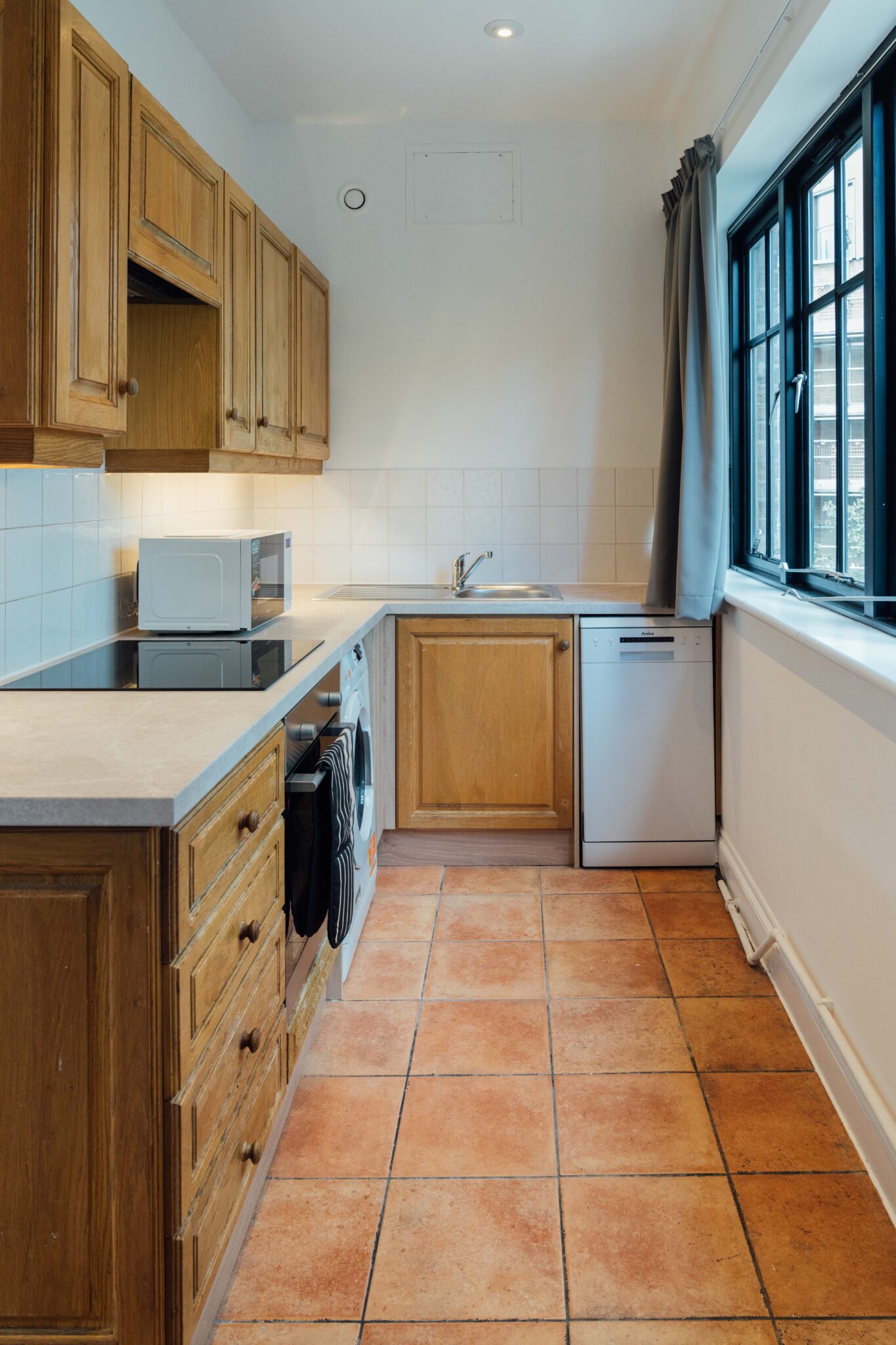 small kitchen in Clerkenwell student building