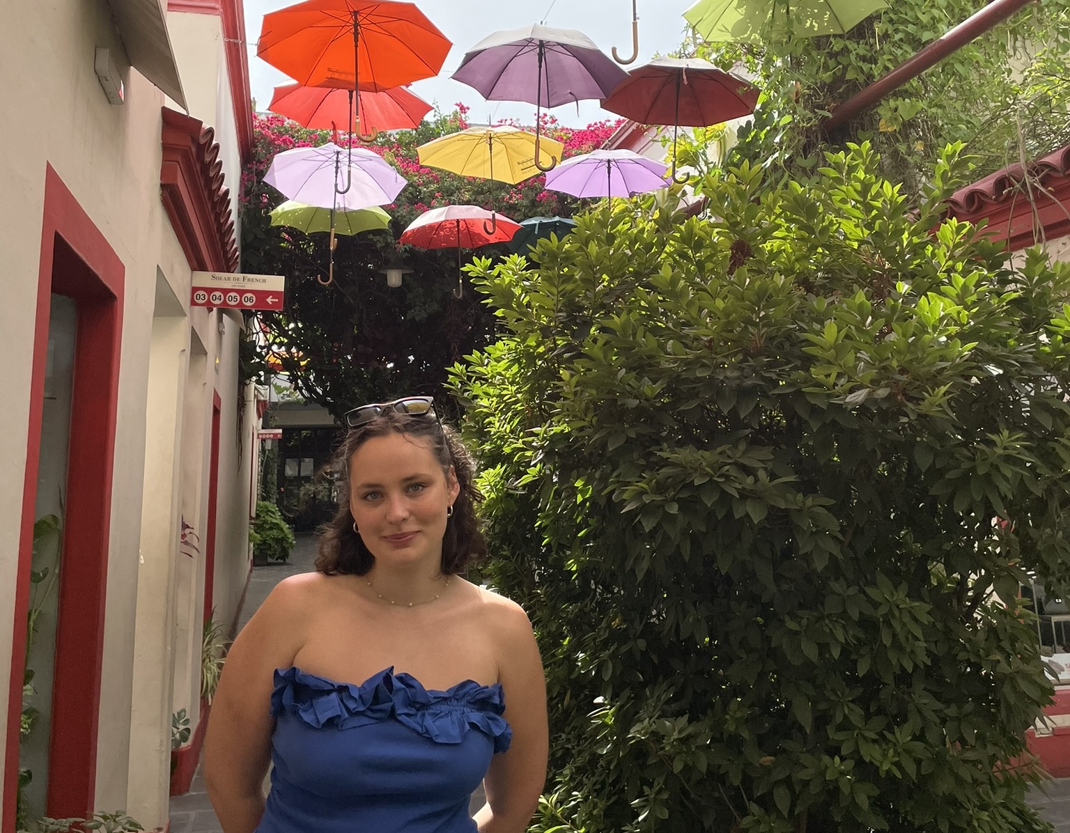 Student Standing in front of water