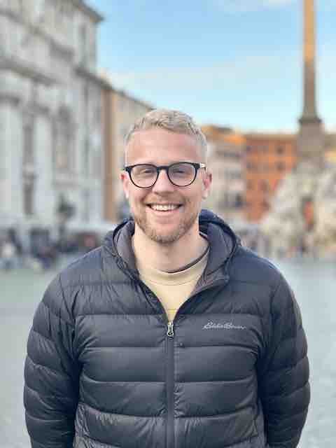 A photo of Daniel Kunkel, a doctoral student in the biblical studies track in the Theology Department at Fordham University