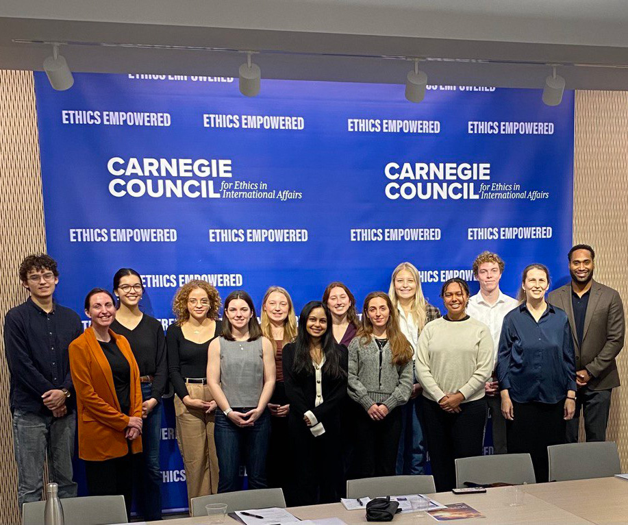 Honors Students at the Carnegie Council for Ethics and International Affairs