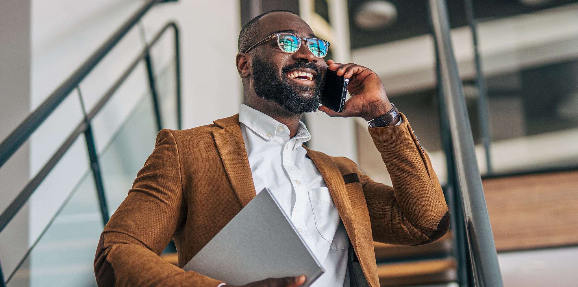 Entrepreneur on Phone