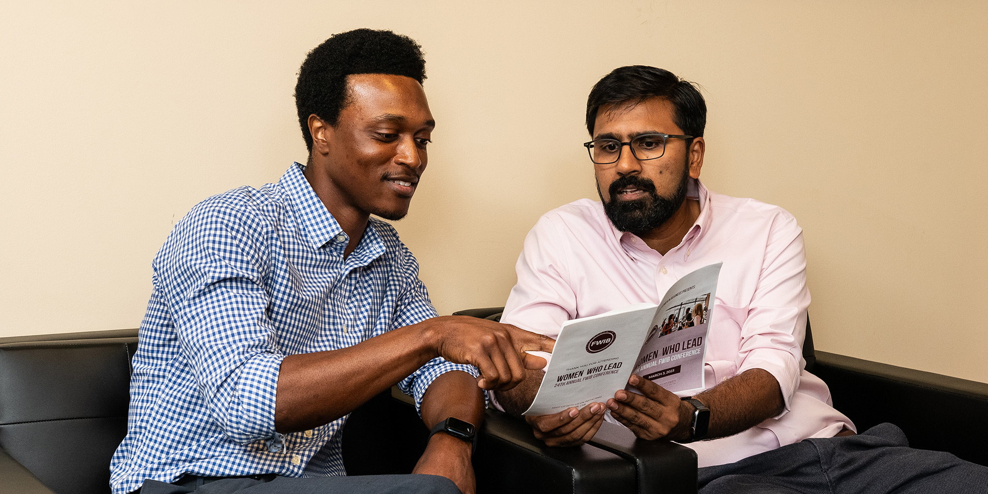 Students Reviewing Career Materials