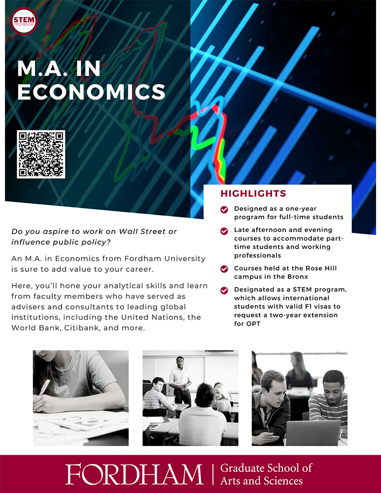 MA in Economics flyer