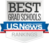 The US News and World Report badge that indicates a school has been named one of the best social work programs in the country.